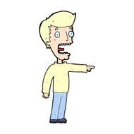 comic cartoon terrified man N9