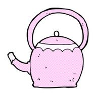 comic cartoon tea pot