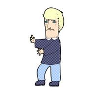 comic cartoon grumpy man