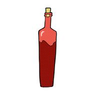 comic cartoon posh bottle