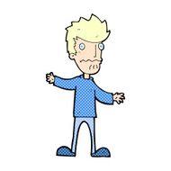 comic cartoon nervous man N4