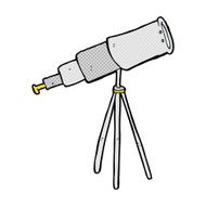 comic cartoon telescope N2