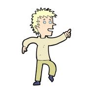 comic cartoon happy man pointing N4