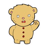 comic cartoon unhappy teddy bear