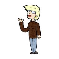 comic cartoon woman wearing spectacles