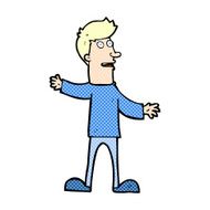 comic cartoon surprised man N8