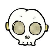comic cartoon halloween skull mask