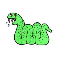comic cartoon snake N7