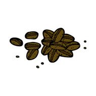 comic cartoon coffee beans N2