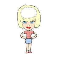 comic cartoon woman thinking N2