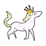 comic cartoon unicorn N2