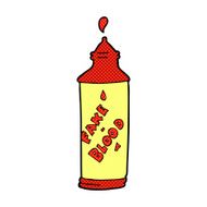 comic cartoon fake blood