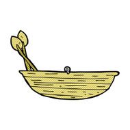 comic cartoon rowing boat N2