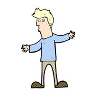 comic cartoon curious man N4