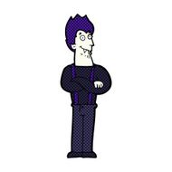 comic cartoon happy vampire N2