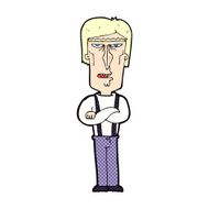 comic cartoon angry man N3