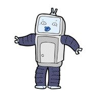 funny comic cartoon robot N5