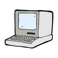 comic cartoon old computer N2