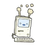 comic cartoon old computer N3
