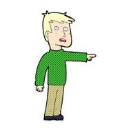 comic cartoon pointing man N7