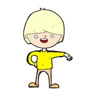 comic cartoon happy man N14