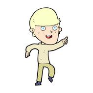 comic cartoon happy man N15