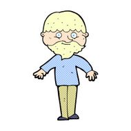 comic cartoon happy man N16