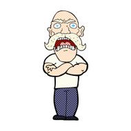 comic cartoon angry man N5