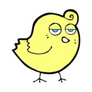 comic cartoon bird N18