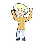 comic cartoon happy man N17