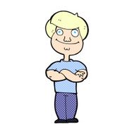 comic cartoon happy man N19