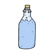 comic cartoon old style water bottle