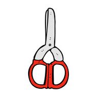 comic cartoon scissors N2