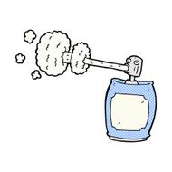 comic cartoon spray can N6