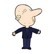 comic cartoon confused middle aged man