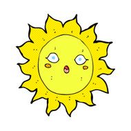 comic cartoon sun