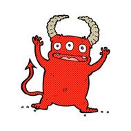 comic cartoon little devil