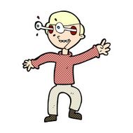 comic cartoon amazed boy N2