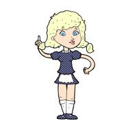 comic cartoon pretty maid woman