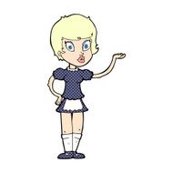 comic cartoon waitress N2