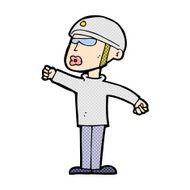comic cartoon security guy