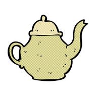 comic cartoon teapot