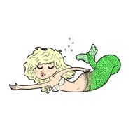 comic cartoon mermaid N5