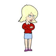 comic cartoon angry woman N2