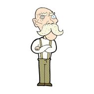 comic cartoon angry old man N8