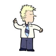 comic cartoon man making his point