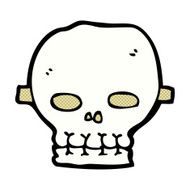 comic cartoon spooky skull mask N2