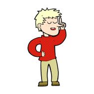 comic cartoon man with idea N6