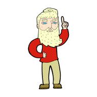 comic cartoon man with idea N7
