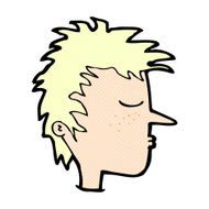 comic cartoon male face N2